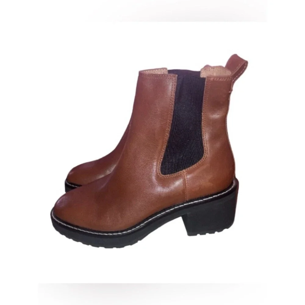 Madewell New The Carina Platform Chelsea Boot Size 9